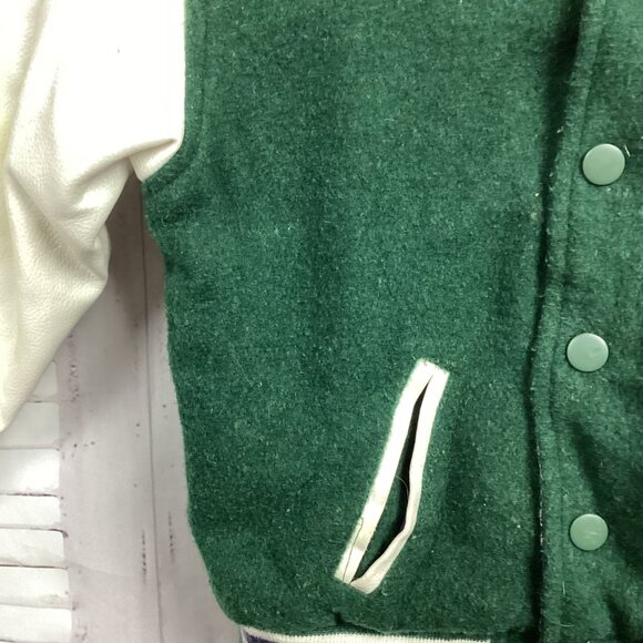 Vintage Y2K Sesame Street Cookie Monster Varsity Jacket Snap Front 5T - Picture 4 of 14